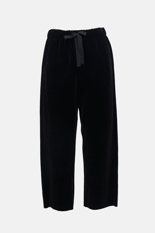 MM6 Maison Margiela Velvet Drawstring Trouser