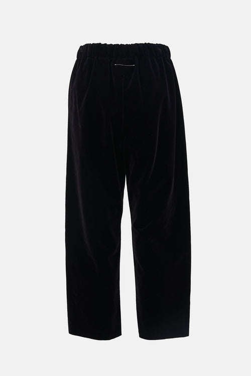 MM6 Maison Margiela Velvet Drawstring Trouser