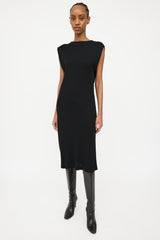 Maison Margiela Black Layered Maxi Dress
