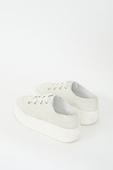 MM6 Maison Margiela Grey Suede Platform Sneaker