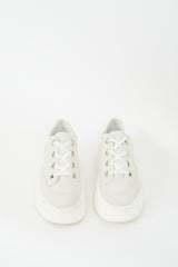 MM6 Maison Margiela Grey Suede Platform Sneaker