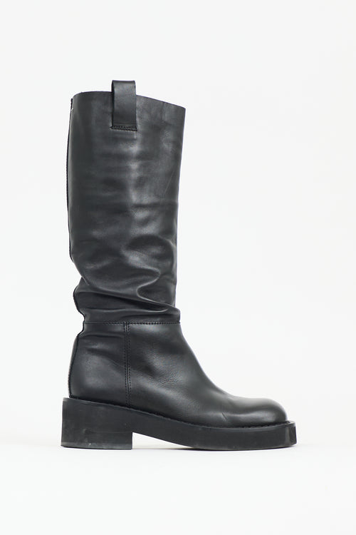 MM6 Maison Margiela Leather Knee High Boot