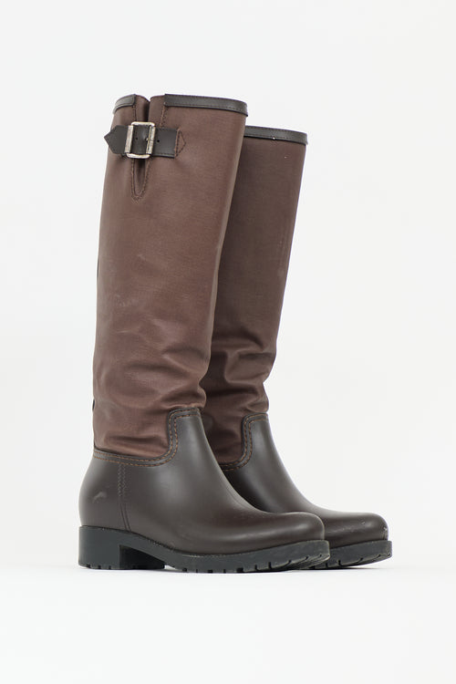 MM6 Maison Margiela Rubber & Canvas Boot
