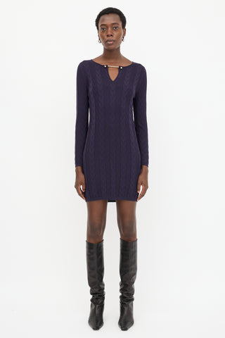 M Missoni Knit Chevron Dress