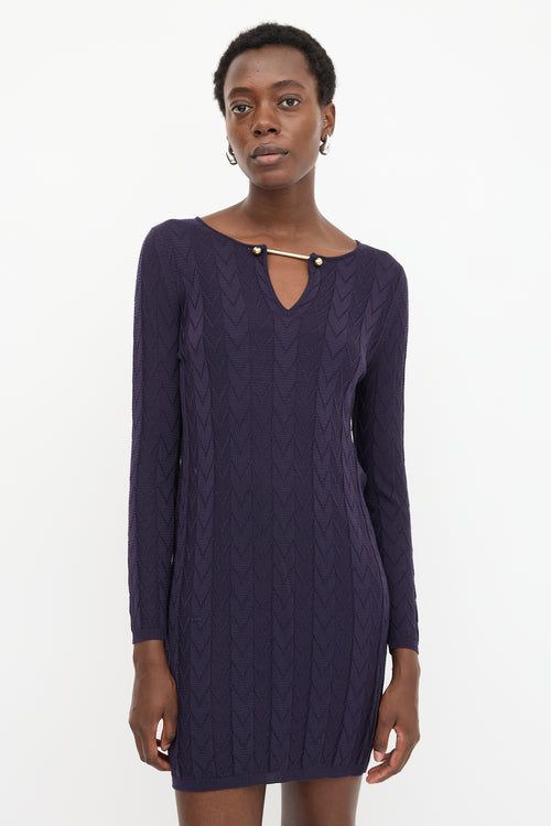 M Missoni Knit Chevron Dress