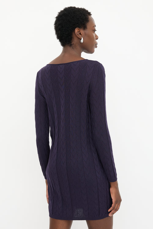 M Missoni Knit Chevron Dress