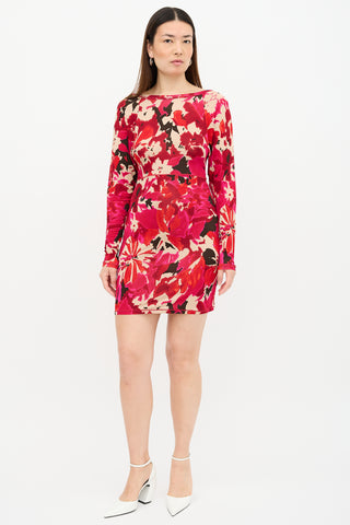 M Missoni Knit Floral Dress