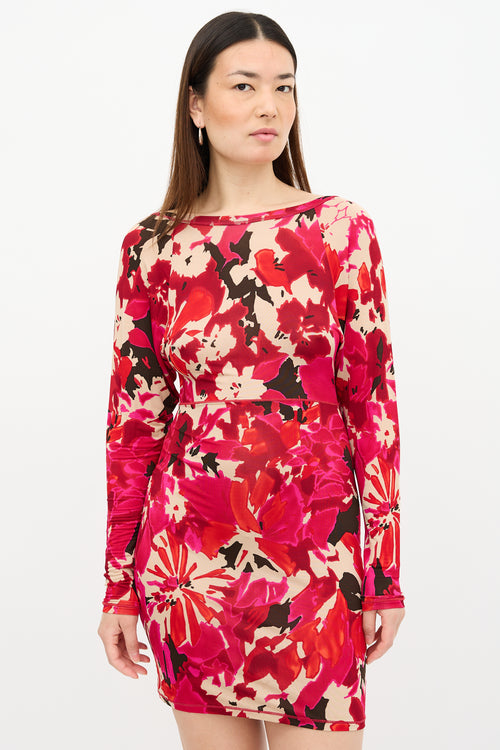 M Missoni Knit Floral Dress