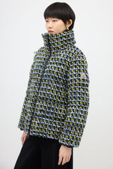 Moncler Wool Tweed Elby Puffer Jacket