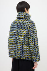Moncler Wool Tweed Elby Puffer Jacket