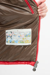 Moncler Red Down & Nylon Maya Puffer Jacket