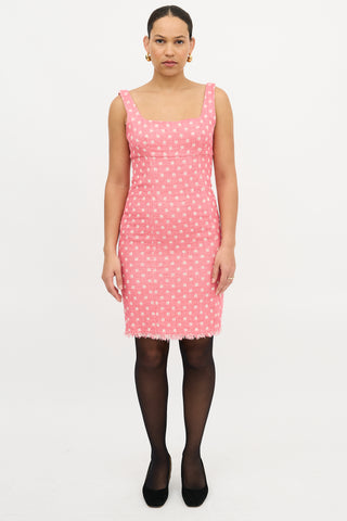 Moschino Tweed Check Dress