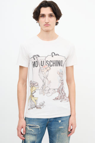 Moschino Couture White Mous-chino T-Shirt