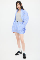 MSGM Blue & White Striped Co-Ord Set