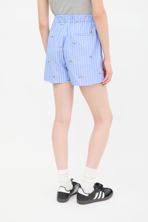 MSGM Blue & White Striped Co-Ord Set