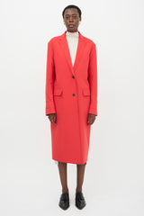 MSGM Crepe Two Button Coat