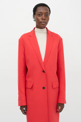 MSGM Crepe Two Button Coat
