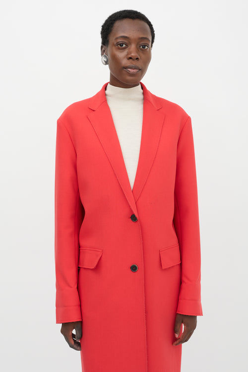 MSGM Crepe Two Button Coat