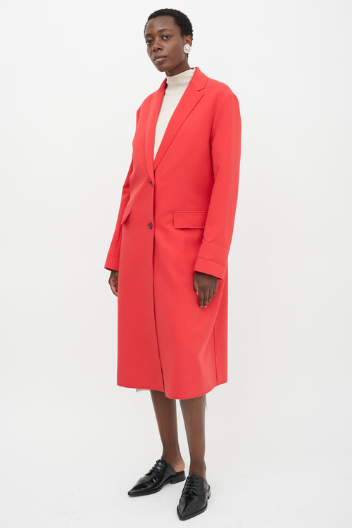 MSGM Crepe Two Button Coat