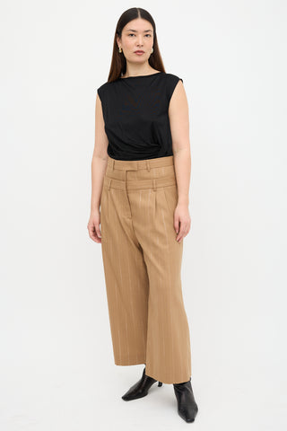 MSGM Double Waist Striped Trouser