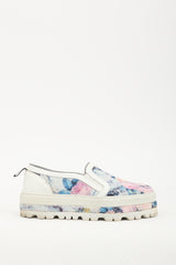 MSGM Multicolor Floral Canvas Sneaker