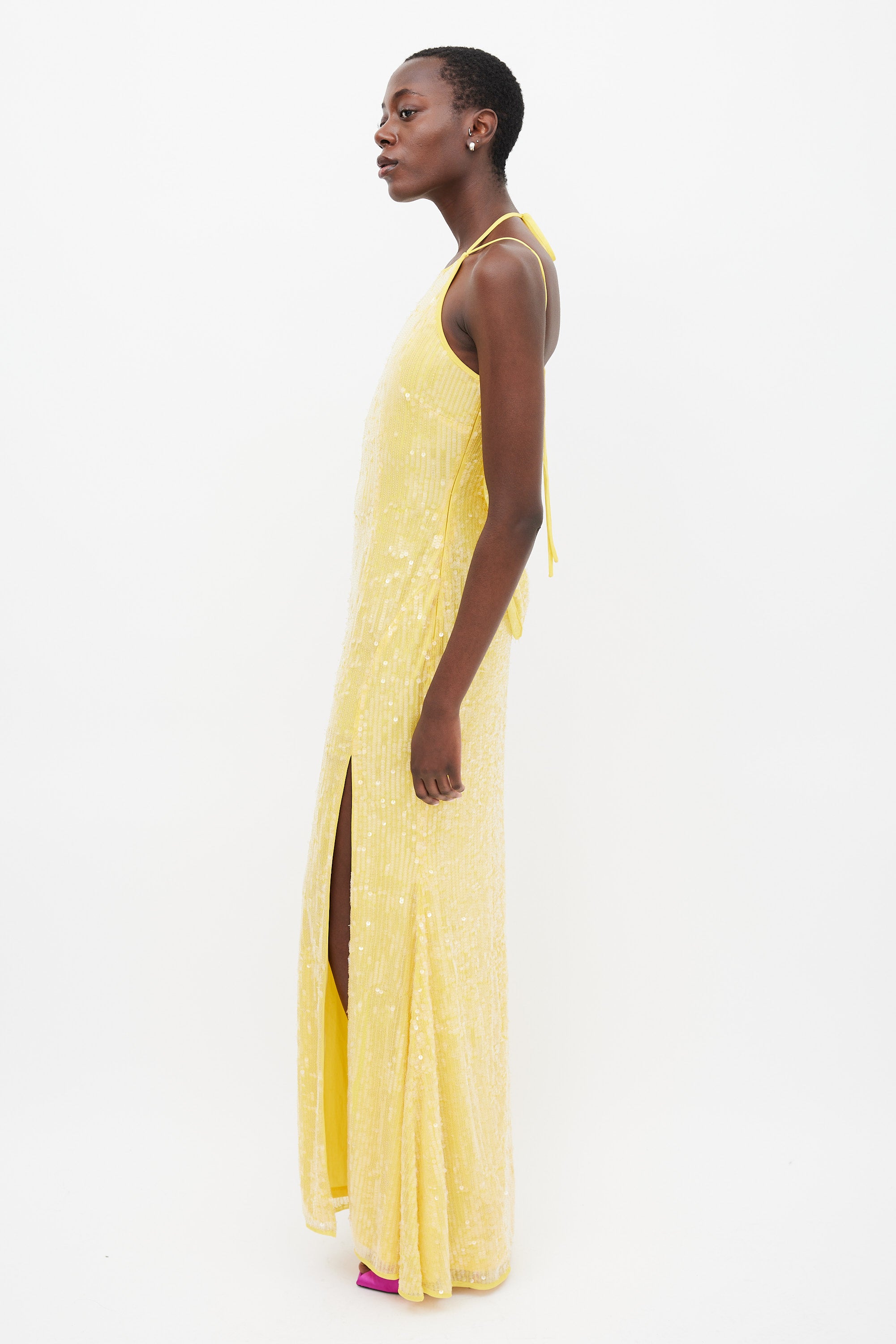 Mac Duggal // Sequin Cowl Back Maxi Dress VSP Consignment Mac Duggal // Sequin Cowl Back Maxi Dress VSP Consignment