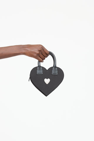 Mach & Mach Crystal Heart Crossbody Bag