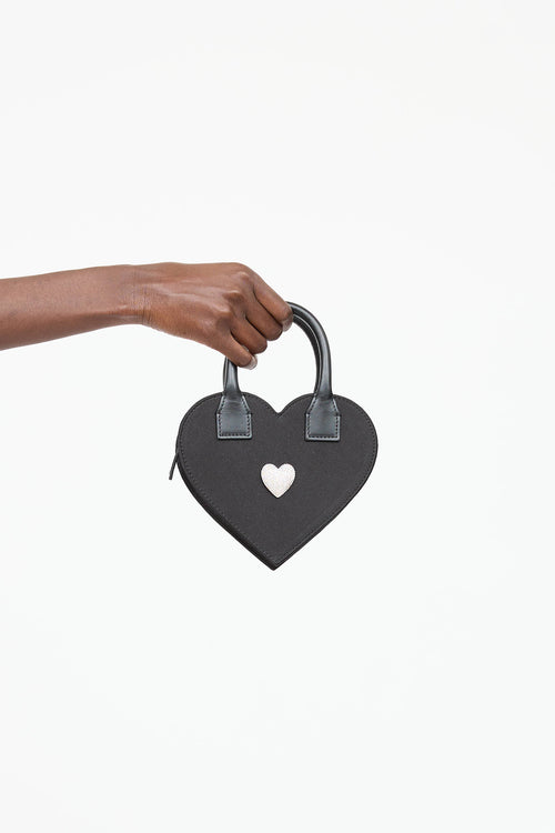 Mach & Mach Crystal Heart Crossbody Bag