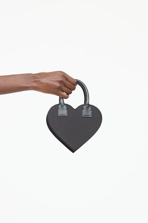 Mach & Mach Crystal Heart Crossbody Bag