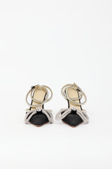 Mach & Mach Satin Crystal Bow Heel