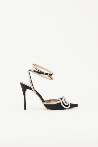 Mach & Mach Satin Double Bow Heel