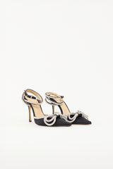 Mach & Mach Satin Double Bow Heel