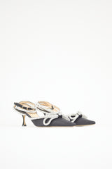 Mach & Mach Satin Double Bow Heel