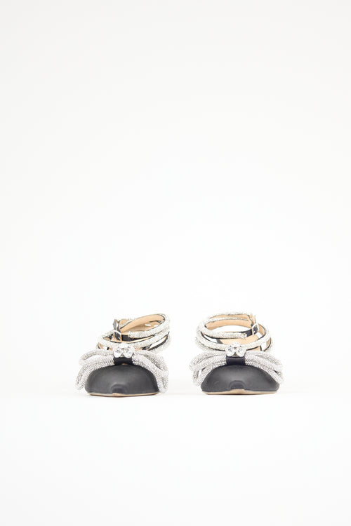 Mach & Mach Satin Double Bow Heel