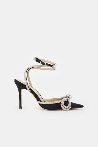 Mach & Mach Satin Double Bow Heel