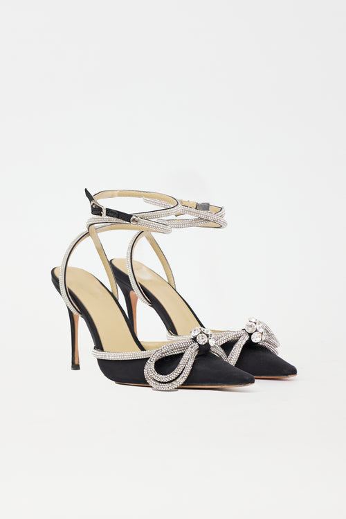 Mach & Mach Satin Double Bow Heel