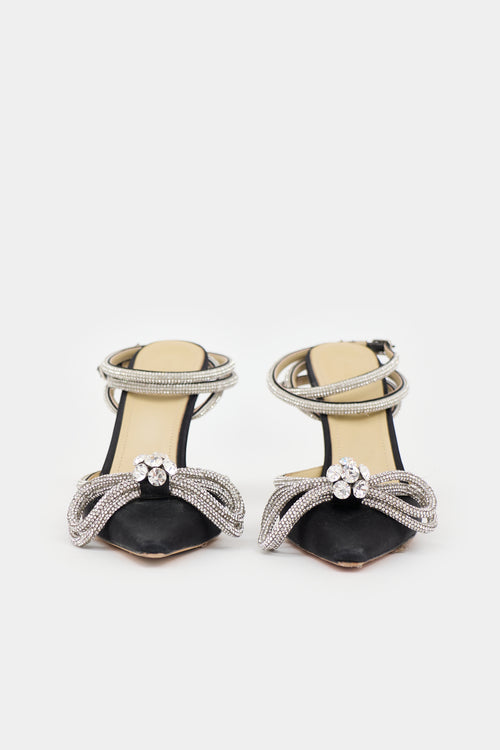 Mach & Mach Satin Double Bow Heel