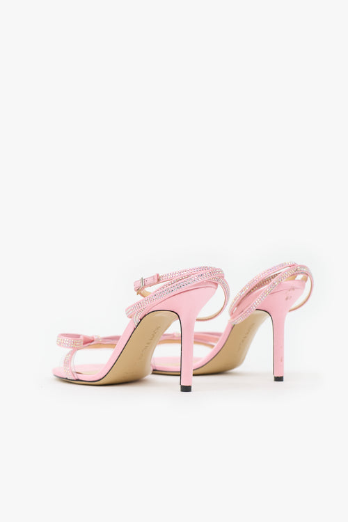 Mach & Mach Satin French Bow Sandal