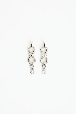 Mach & Mach Bow Drop Earrings