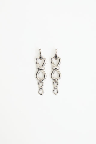Mach & Mach Bow Drop Earrings