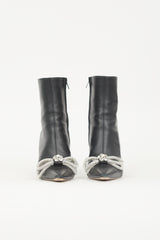Mach & Mach Leather Double Bow Boot