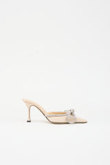 Mach & Mach Satin Double Bow Mule