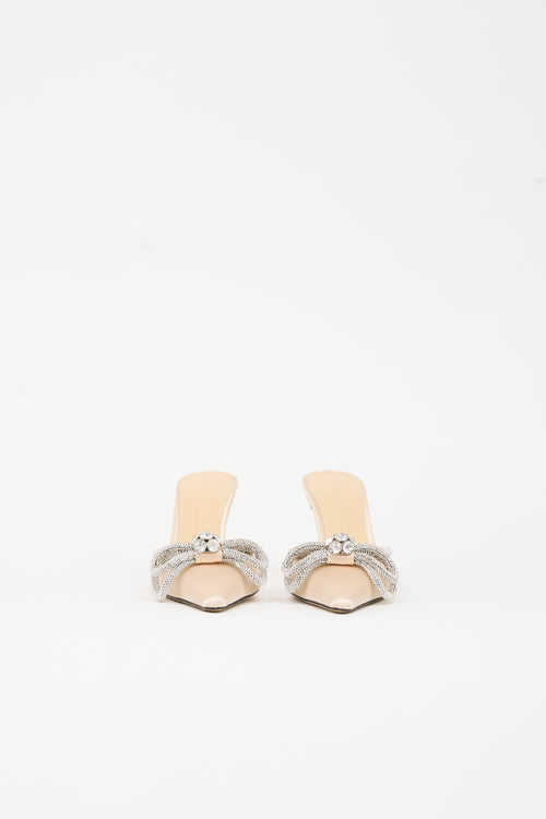 Mach & Mach Satin Double Bow Mule