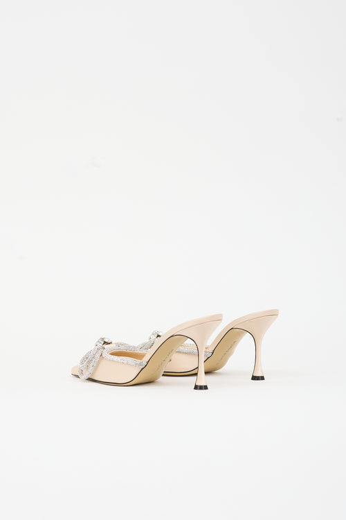 Mach & Mach Satin Double Bow Mule