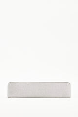 Mach & Mach Silver Sparkle Bow Shoulder Bag
