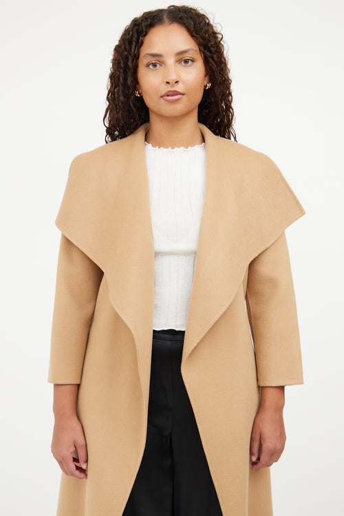 Mackage Brown Wool Wrap Jacket