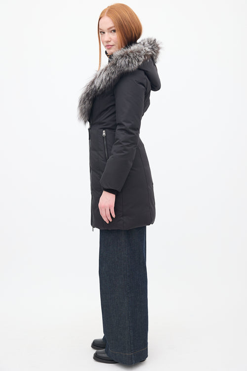 Mackage Black Down & Fur Hood Teena Parka