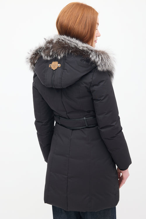 Mackage Black Down & Fur Hood Teena Parka