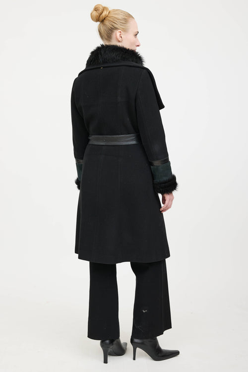 Mackage Wool Fur Trim Coat