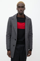 Mackage Grey Wool & Cashmere Blend Dillon Coat